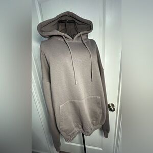 PrettyLittleThing Gray Hoodie w/ Text-YOU ARE EXACTLY WHERE YOU NEED TO BE